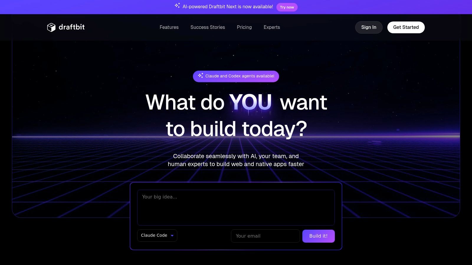 Draftbit React Native app builder interface