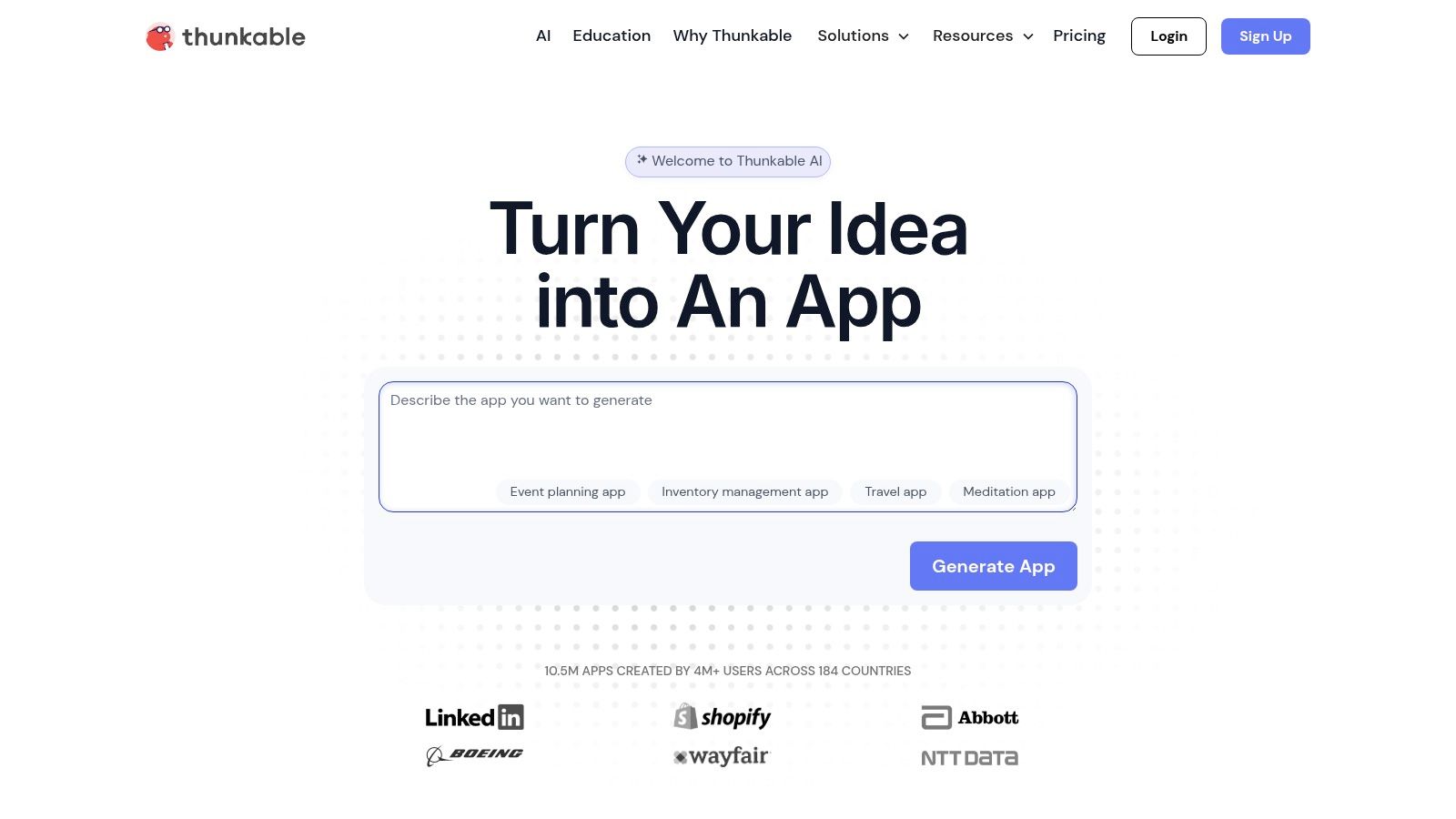 Thunkable no-code platform for building mobile apps with blocks
