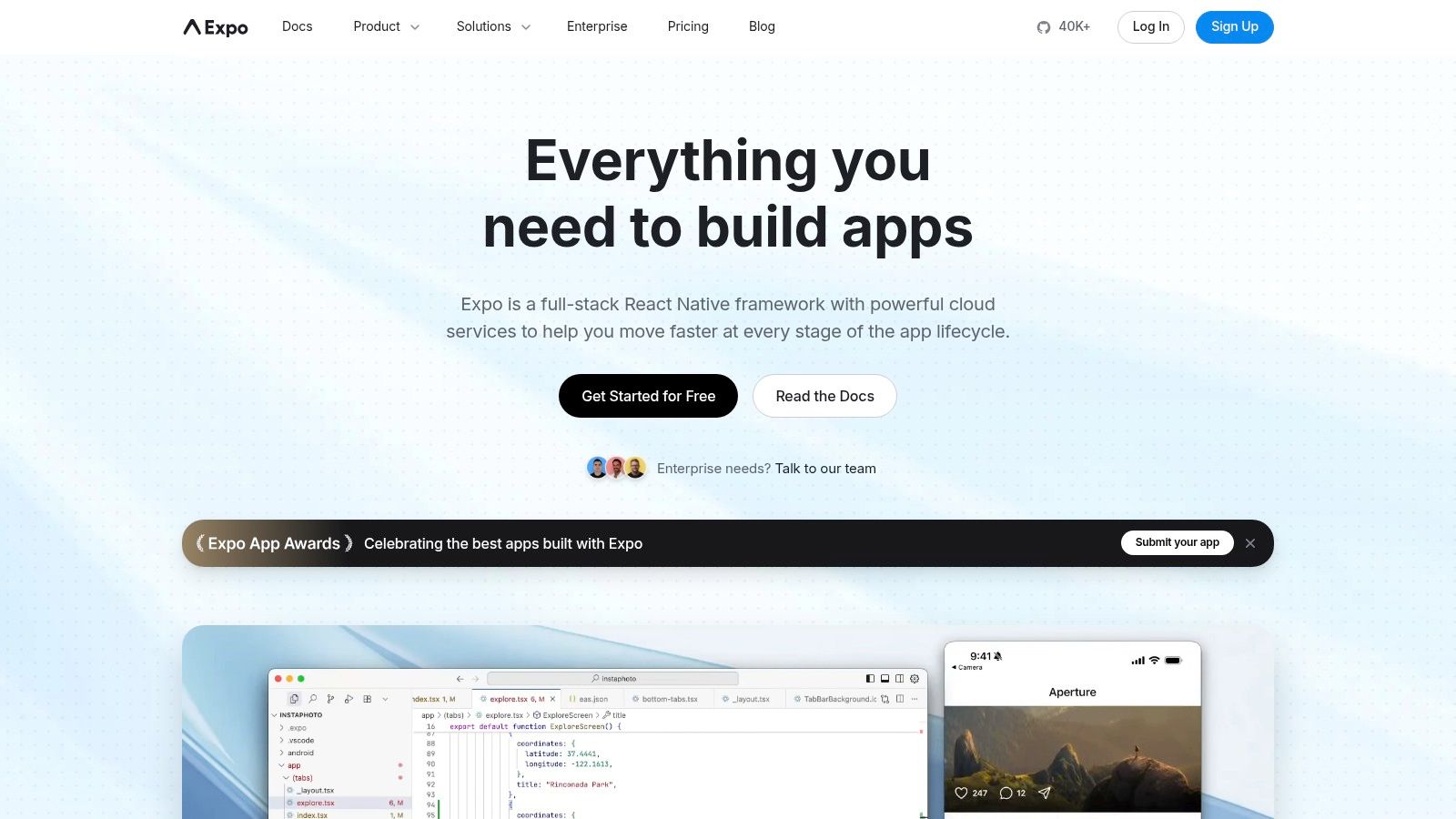 Expo EAS cloud build service for React Native mobile app development