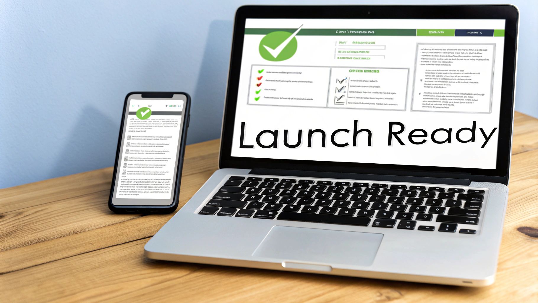 A rocket launching from a smartphone screen, symbolizing a no-code app launch